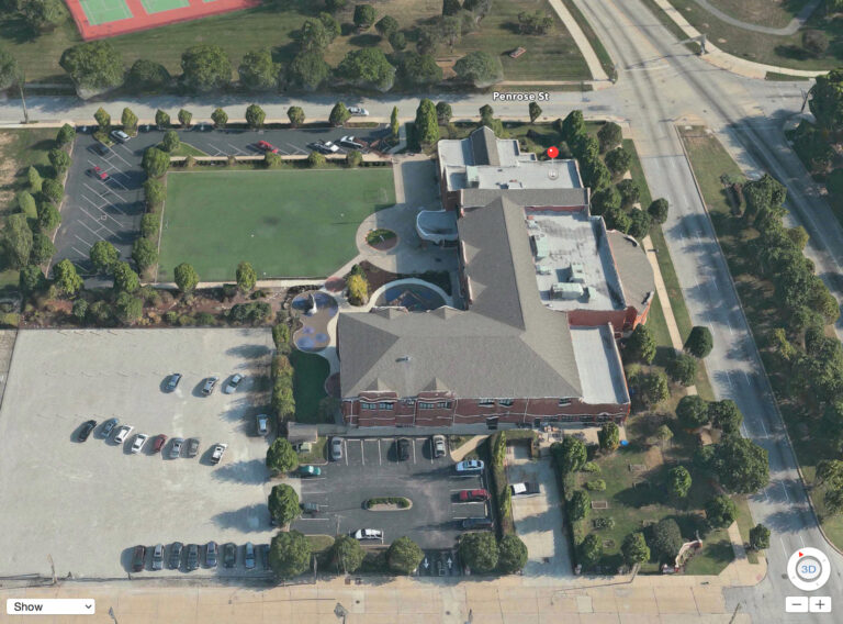 2015 Google Earth view of City Academy
