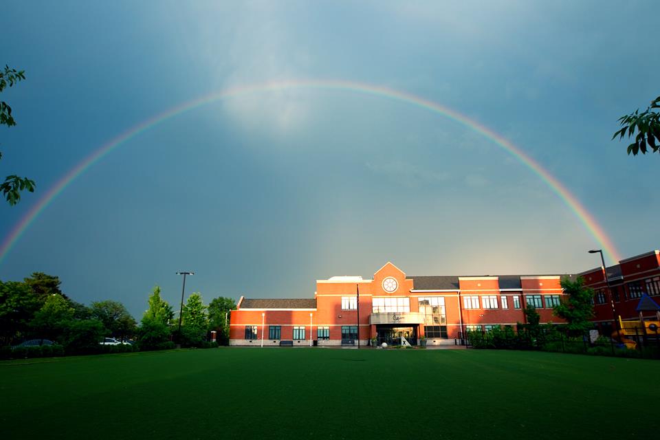 Rainbow over City Academy