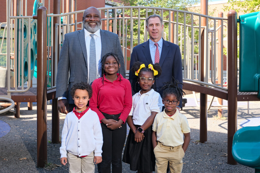 Don Danforth and Jarrett Young with Students